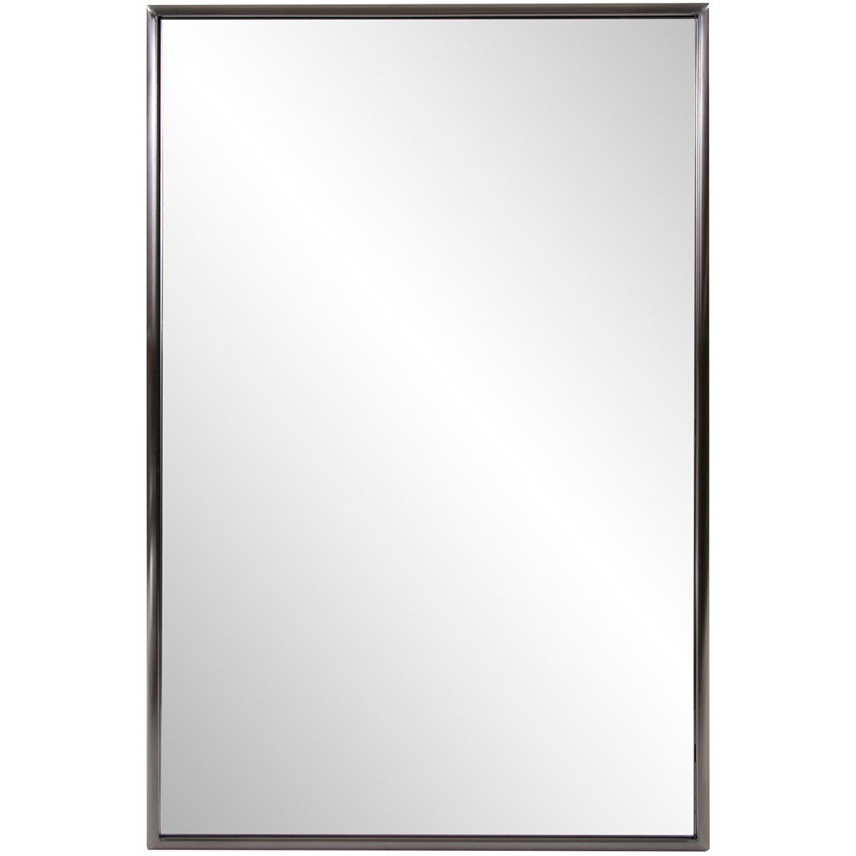 Yorkville 36 X 24 inch Brushed Titanium Vanity Mirror