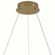 Golden Ratio 1 Light 23.6 inch Satin Gold Pendant Ceiling Light