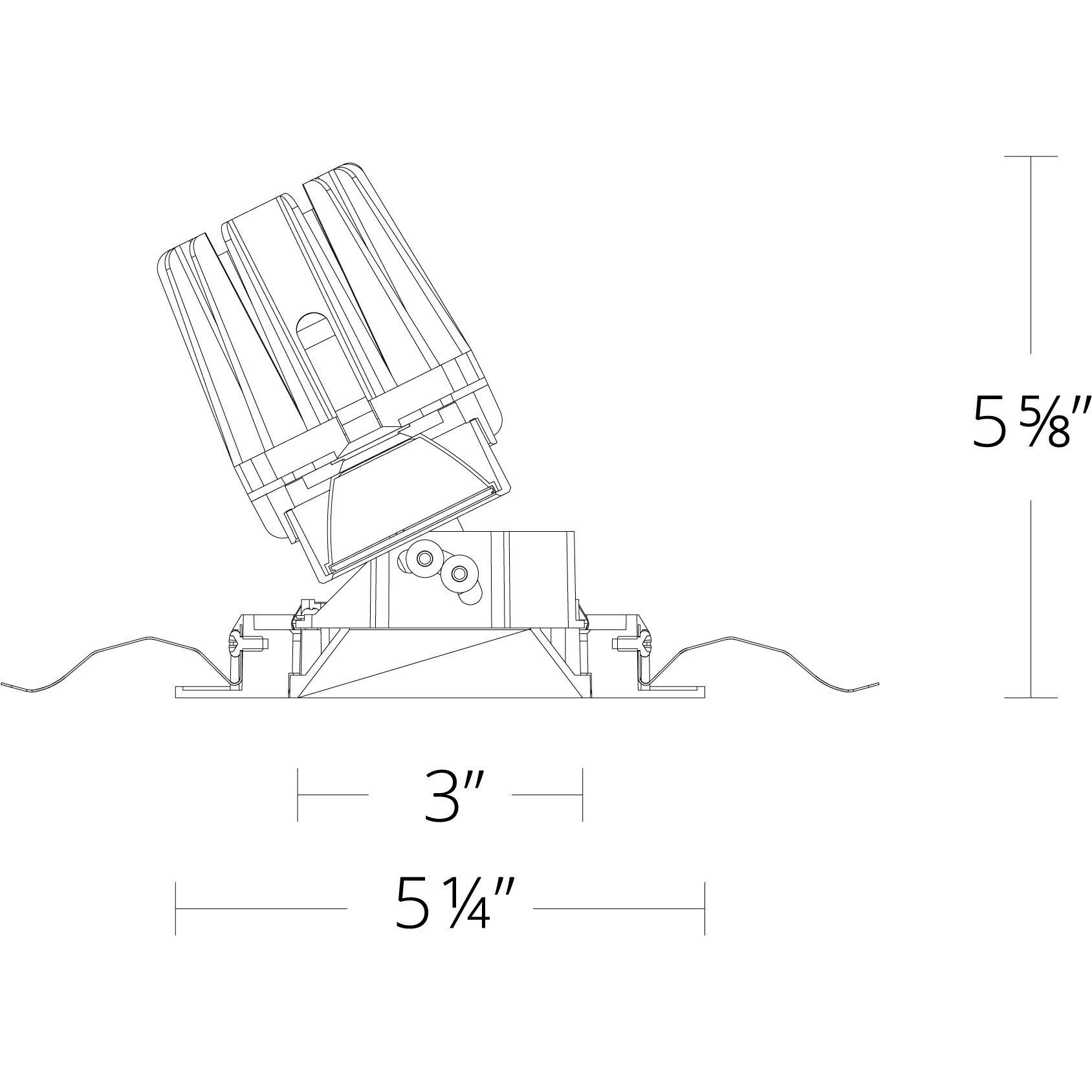 FQ Integrated LED White Recessed Trim in 1800-3000K, 4" LED