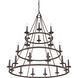 Voyager 24 Light 48 inch Malaga Foyer Chandelier Ceiling Light