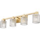 Jacqueline 4 Light 31.5 inch Modern Gold Bathroom Vanity Wall Light