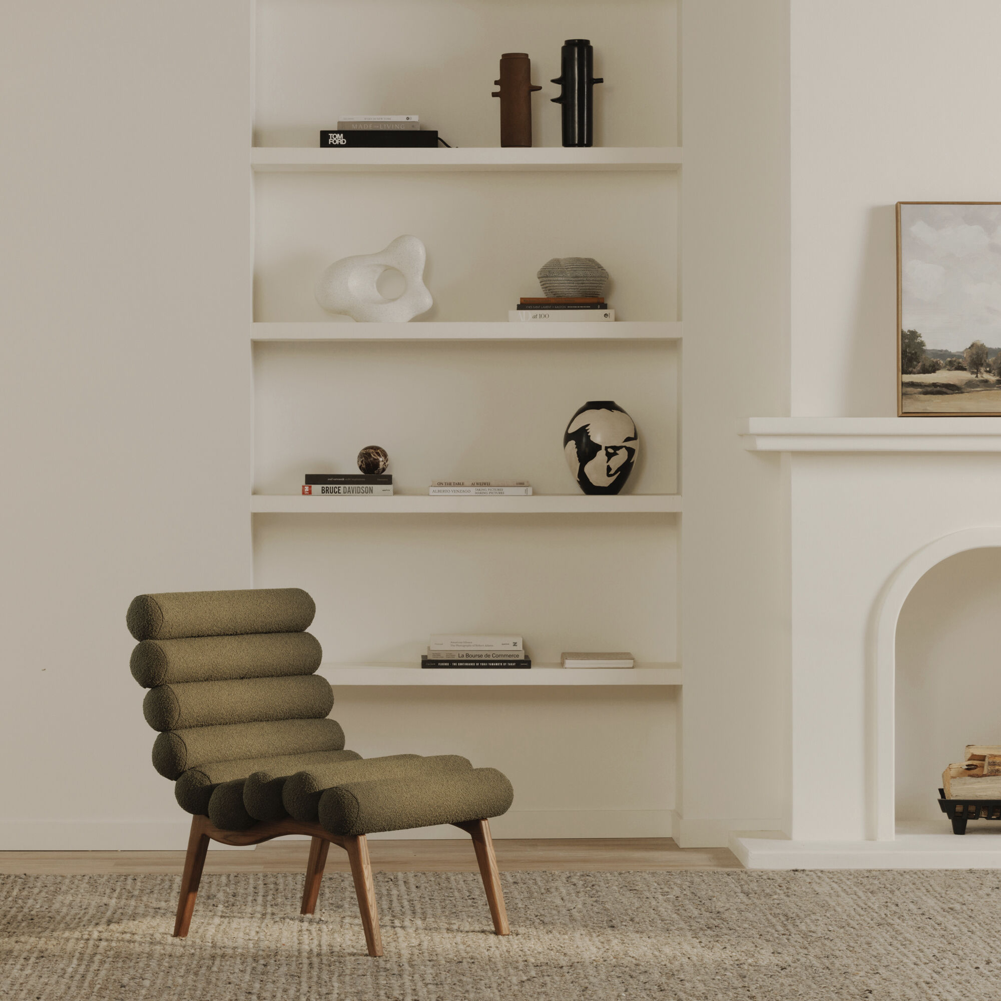 Arlo Dark Green Accent Chair