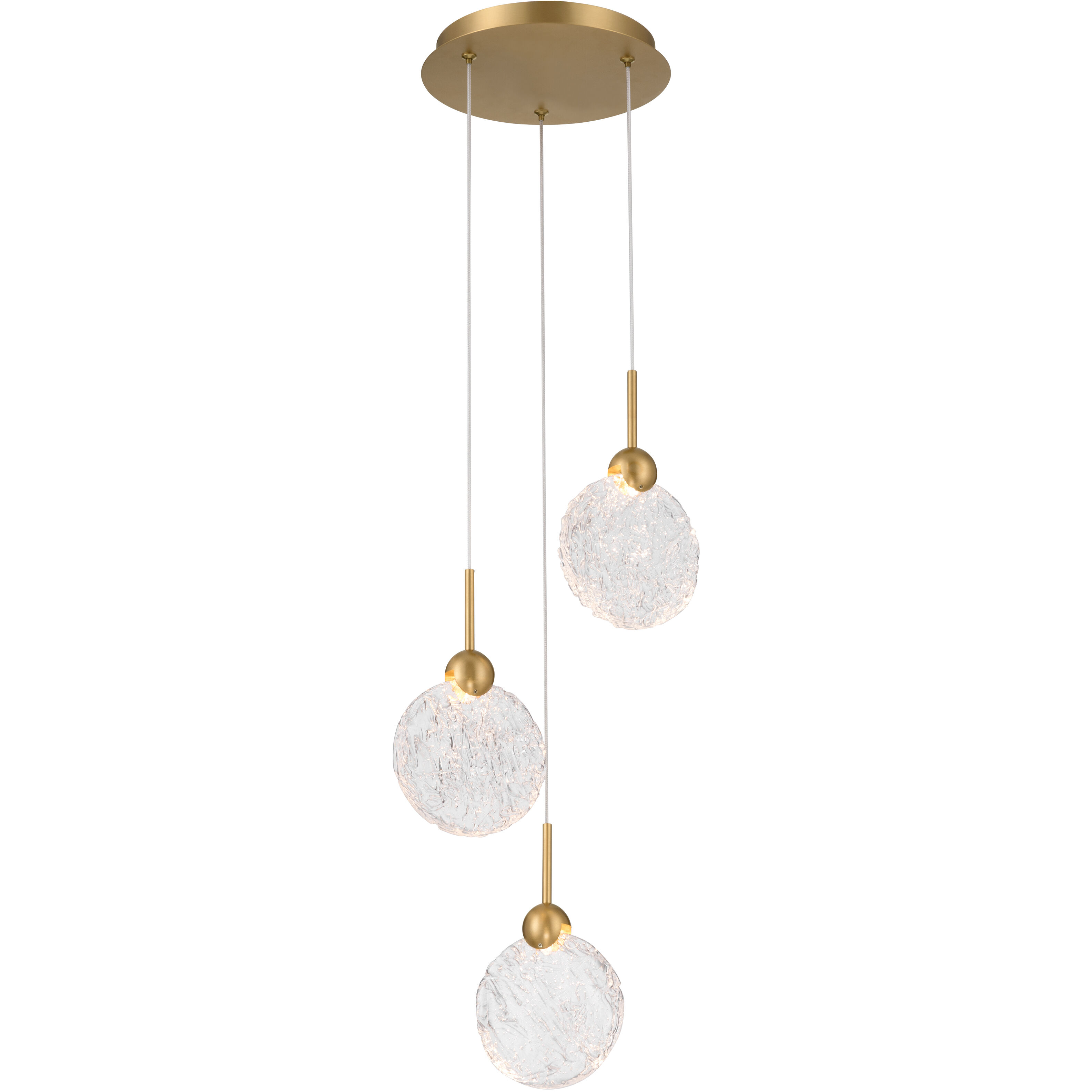 Briselle LED 10 inch Legacy Brass Pendant Ceiling Light