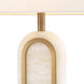 Palladio 26.38 inch Antique Brass with Alabaster Table Lamp Portable Light