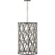 Portico 9 Light 19 inch Glacial with Metallic Matte Bronze Indoor Chandelier Ceiling Light