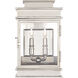 Chapman & Myers Linear Lantern 2 Light 15 inch Polished Nickel Wall Lantern