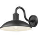 RLM 1 Light 9.25 inch Sand Black Outdoor Wall Light