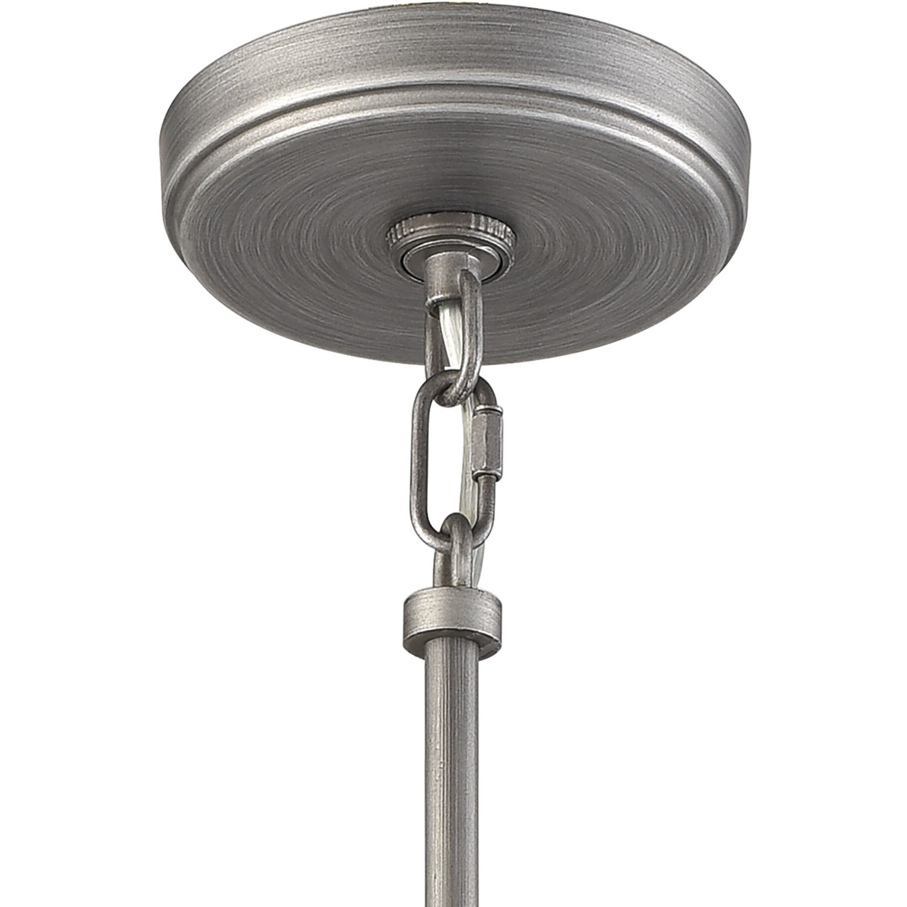 Dunkirk 1 Light 13 inch Weathered Zinc with Polished Nickel Pendant Ceiling Light