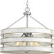 Lyles 4 Light 21.63 inch Galvanized Pendant Ceiling Light