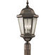 Martinsville 3 Light 22.25 inch Corinthian Bronze Outdoor Post Lantern