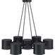 Fleur Oasis LED 30 inch Matte Black Chandelier Ceiling Light