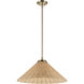 Bekah 1 Light Champagne Bronze Pendant Ceiling Light, Convertible