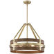 Atwood 4 Light 23 inch Brushed Brass Down Pendant Ceiling Light