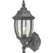 Covington 1 Light 14.25 inch Black Outdoor Wall Sconce