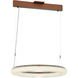 Roulette LED 25.75 inch Satin Bronze Pendant Ceiling Light
