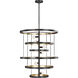 Celeste 8 Light 24 inch Aged Iron Chandelier Ceiling Light, Large