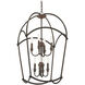 Jupiter's Canopy 8 Light 19.75 inch Harvard Court Bronze Pendant Ceiling Light