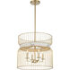 Park Slope 4 Light 20 inch Nouveau Gold Pendant Ceiling Light