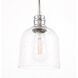 Gabe 1 Light 6 inch Chrome Pendant Ceiling Light