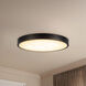 Alora Mood Evelyn 9 inch Matte Black and Alabaster Flush Mount Ceiling Light