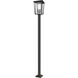 Seoul 3 Light 117.25 inch Oil Rubbed Bronze Outdoor Post Mounted Fixture in 27.25