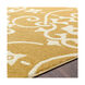 Horizon 94.49 X 94.49 inch Mustard/Cream Machine Woven Rug, Round