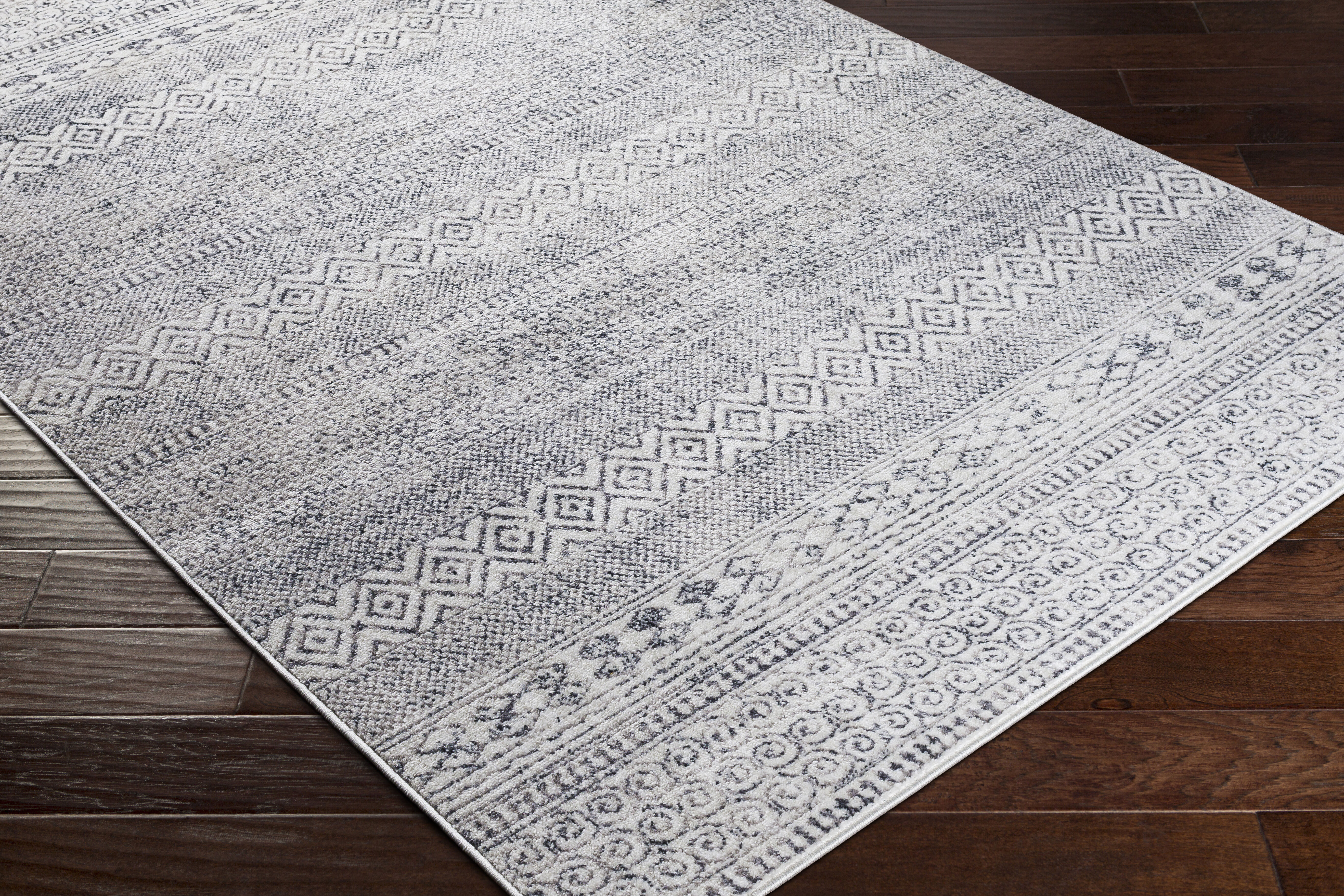 Alice 84 X 63 inch Medium Gray Rug in 5 x 8, Rectangle