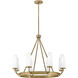 Selma 8 Light 32 inch Gold Chandelier Ceiling Light