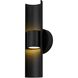 Hugo LED 14 inch Sand Black Outdoor Wall Sconce