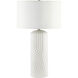 Valerie 28 inch 100 watt Matte Off-White Table Lamp Portable Light
