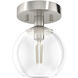 Xidane 1 Light 6 inch Brushed Nickel Mini Pendant Ceiling Light