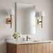 Katie 1 Light Time Worn Brass / Saddle Leather Wall Sconce Wall Light