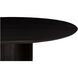 Povera 48 X 48 inch Black Dining Table, Round