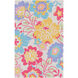 Peek-A-Boo 90 X 60 inch Yellow and Pink Area Rug, Poly Acrylic