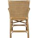 Pacific 39.5 inch White and Natural Rattan Counter Stool