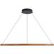 Veritas LED 70.88 inch Walnut Chandelier Ceiling Light