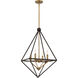 Louvre 4 Light 23 inch Western Bronze Foyer Chandelier Ceiling Light
