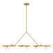 Terrell 11 Light 46.5 inch Luxe Gold Linear Chandelier Ceiling Light