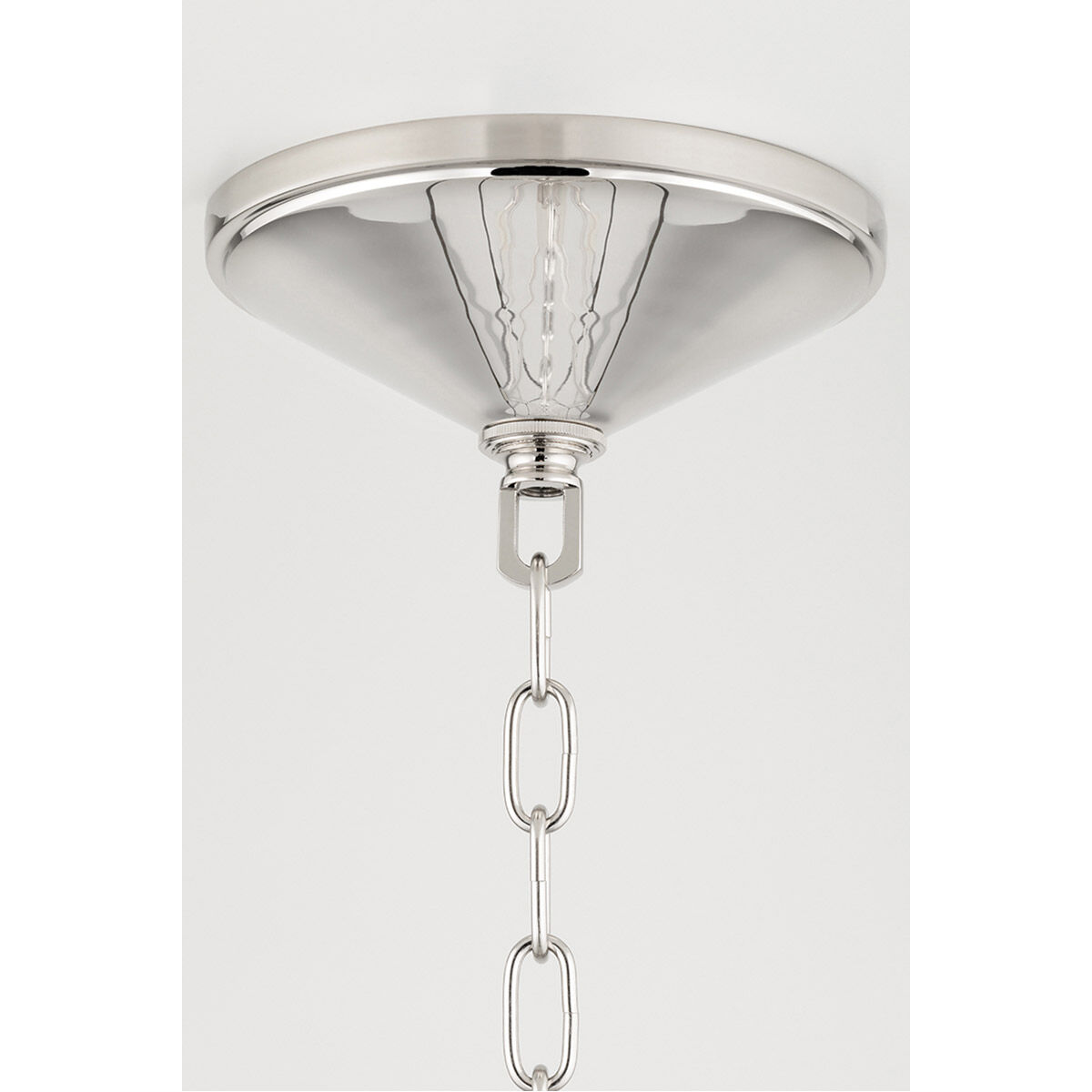 Glendale 10 Light 48 inch Polished Nickel / Black Island Light Ceiling Light