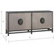 Mula Graywash with Black Credenza