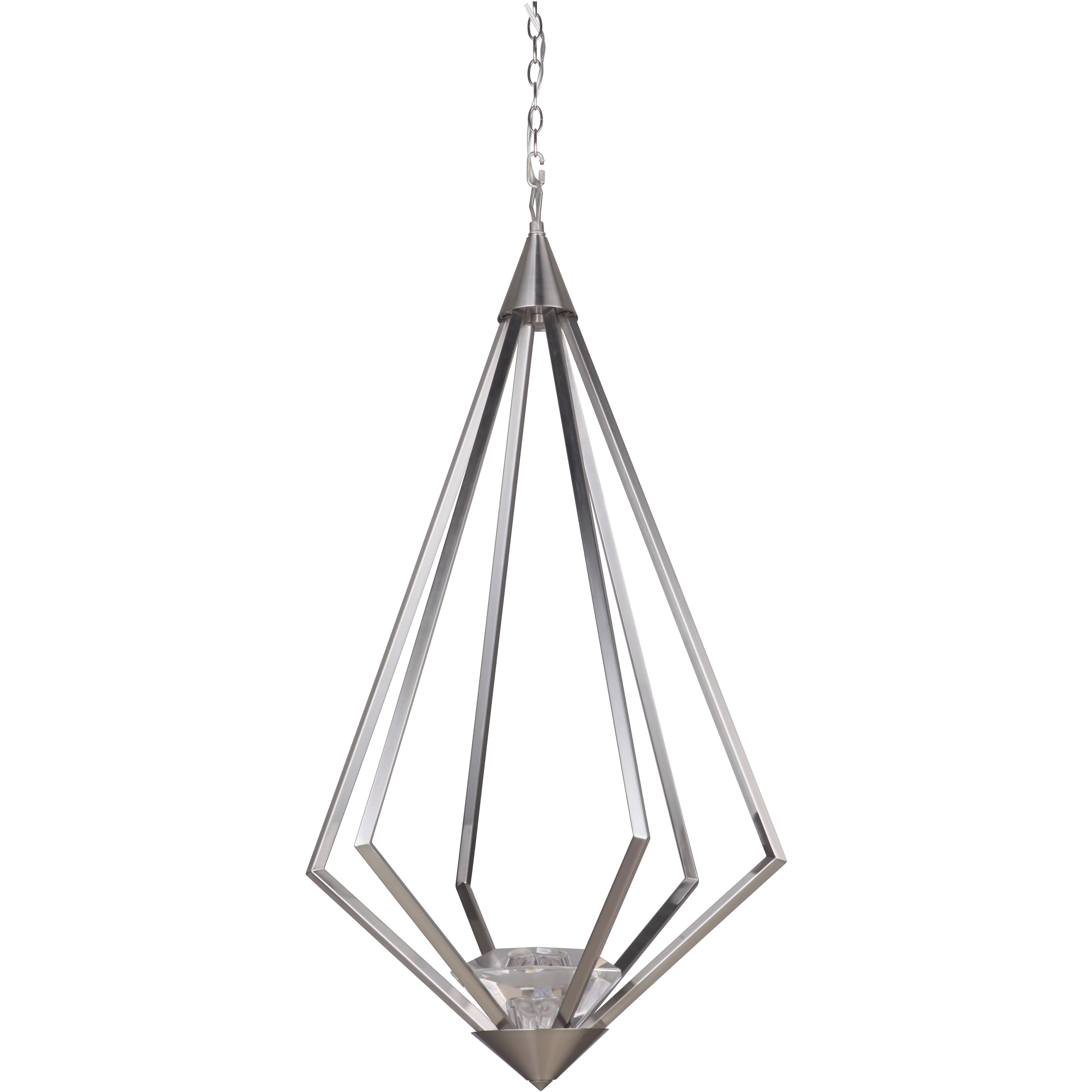 Radiante LED 20.13 inch Brushed Polished Nickel Pendant Ceiling Light