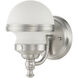 Oldwick 1 Light 6 inch Brushed Nickel Bath Vanity/Wall Sconce Wall Light