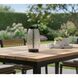Cassius 10.63 inch 2 watt Black Finsh and Black Leather Cordless LED Table Lantern Portable Light, Tall