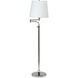 Townhouse 50 inch 100 watt Polished Nickel Floor Lamp Portable Light