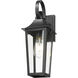 Gannon 1 Light 17.25 inch Black Outdoor Wall Light