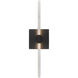 Archer LED 4.75 inch Coal With Brushed Nickel Wall Sconce Wall Light