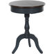 Savannah 29.5 X 21.5 inch Midnight Blue and Brown Pedestal Side Table