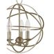 Somma Way 3 Light 12.5 inch Silver Mini Chandelier Ceiling Light
