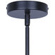 Mierka 3 Light 32.5 inch Black Pendant Ceiling Light