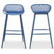Piazza 37 inch Blue Outdoor Barstool